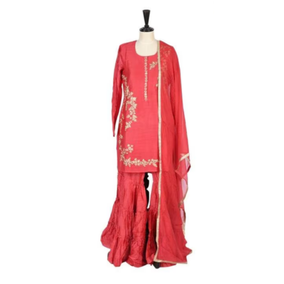 Neeru's Womens Chanderi Fabric Ghagra