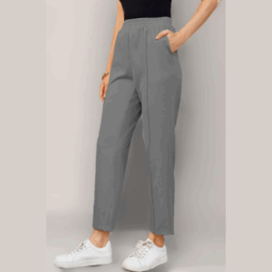 Grey Fashion Trousers Pants